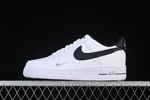 All categories Nk Air Force 1 Air Force series Nk Air Force 1 Low Air Force low-top Nike Air Force 1'07 Low black and silver small hook Air Force 1 low-top casual sneakers ZH0316-109